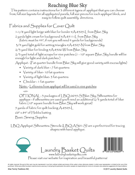 Reaching Blue Sky # LBQ-0629-P - Special Order