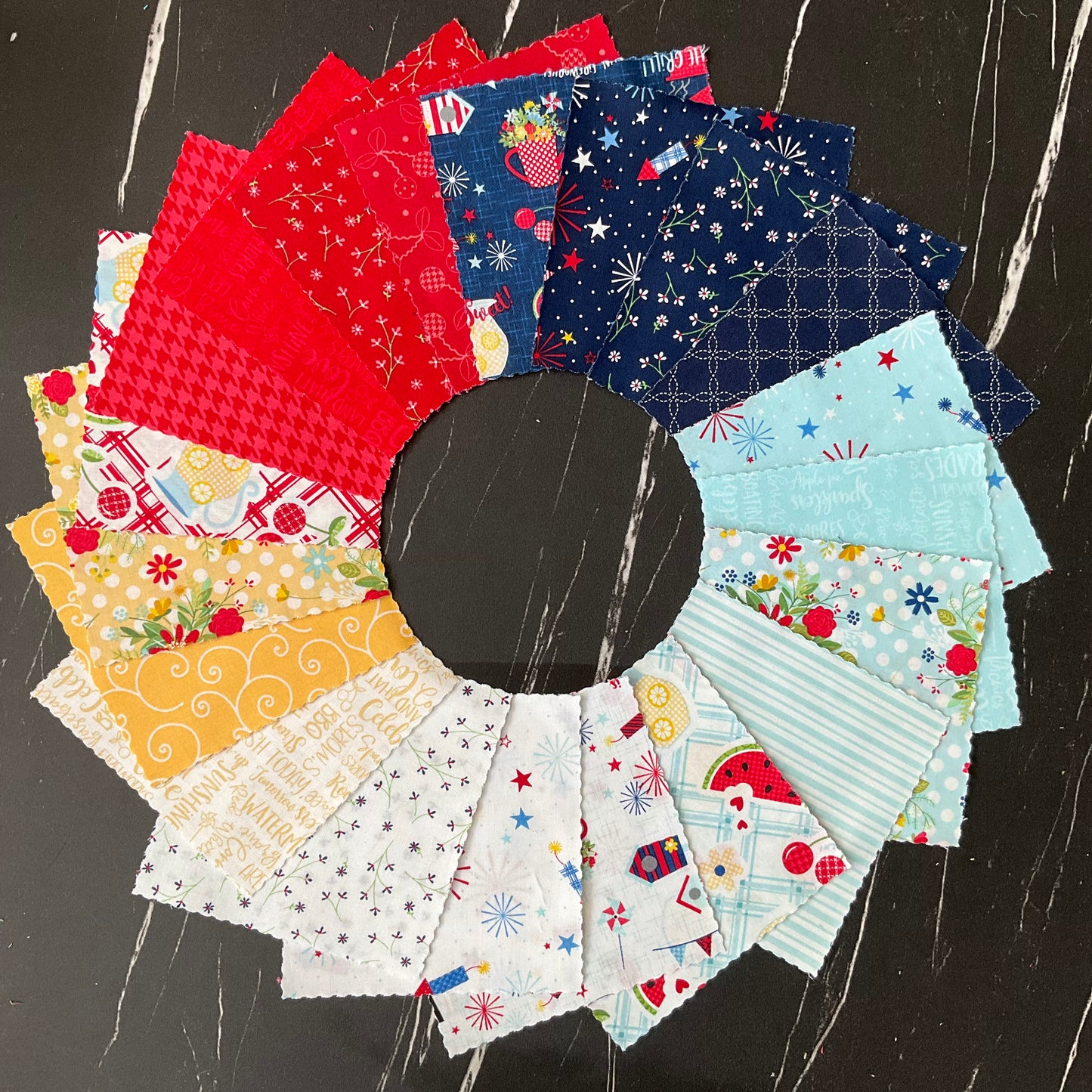 Red, White & Bloom by Kimberbell - Charm Pack