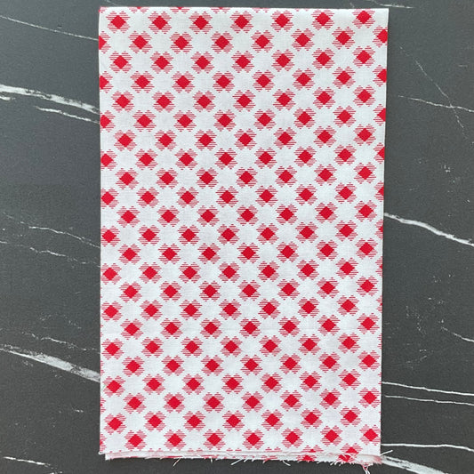 Reindeer Games by Me and My Sister Designs - Checkered Squares - Poinsettia Red 22444 23