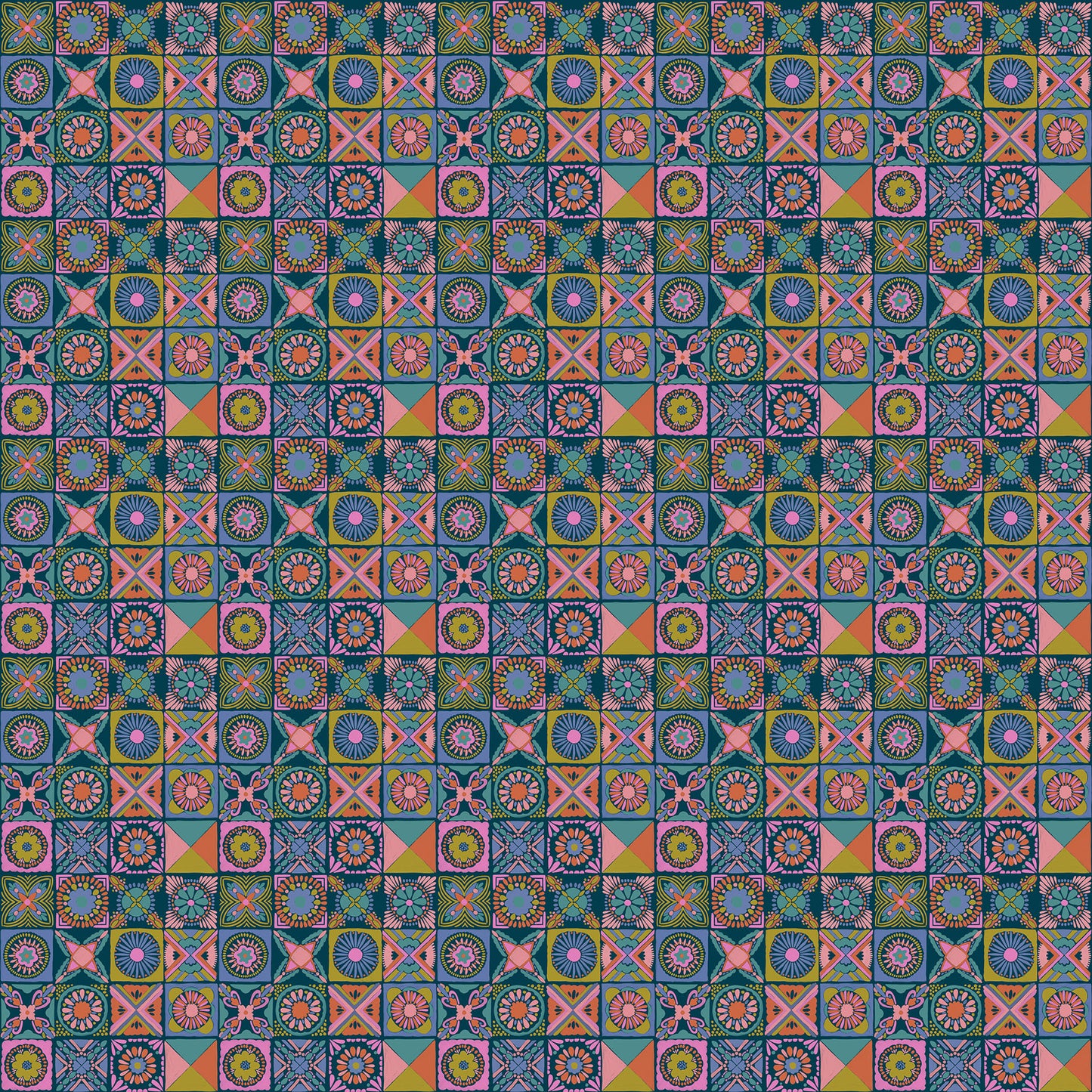 Rhapsody by Anna Maria Textiles : Cottage Kitchen Navy AMT168-47L