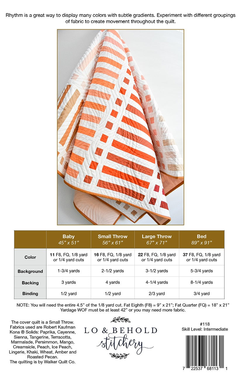 Rhythm Quilt Pattern by Lo & Behold Stitchery