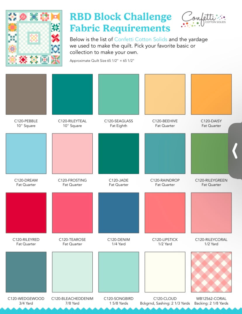 Riley Blake Block Challenge Fabric Bundle