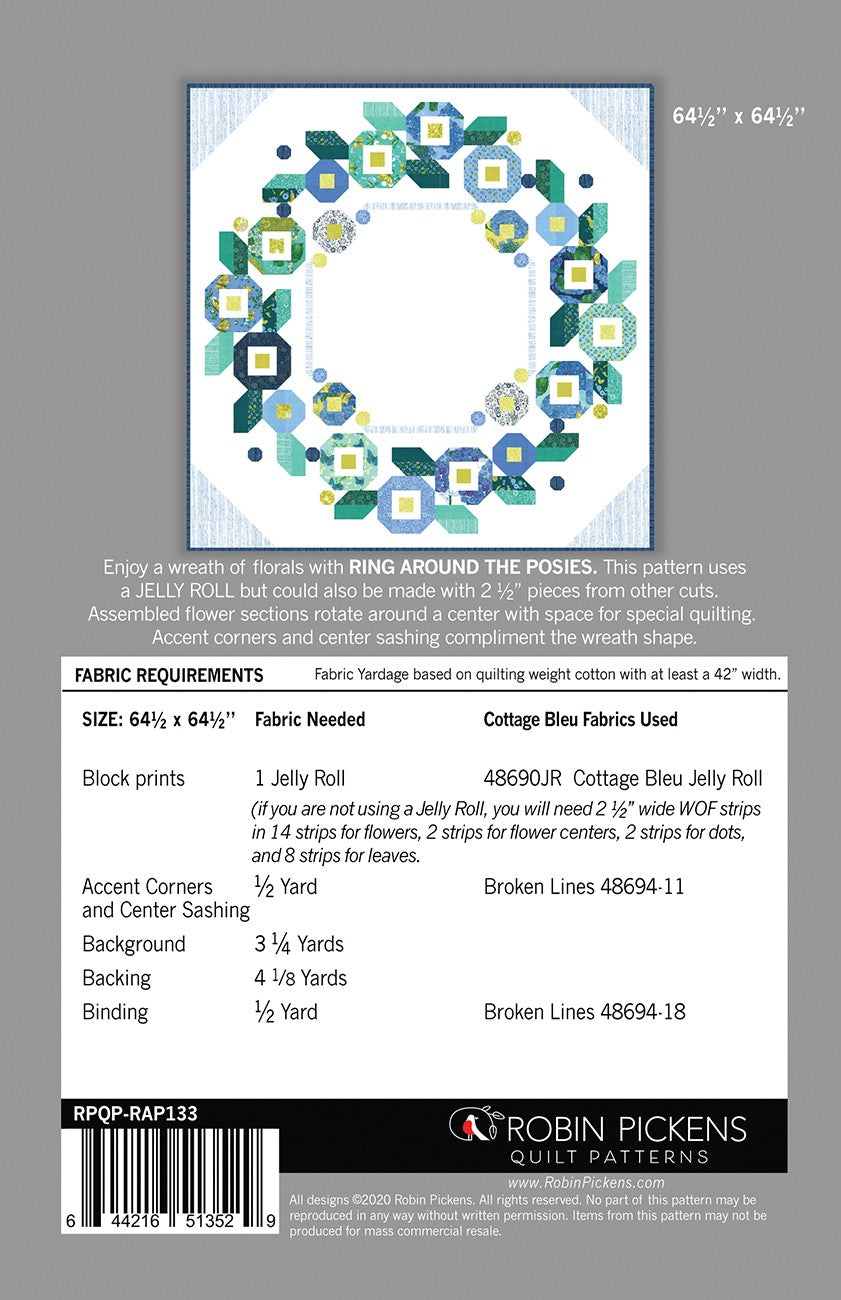 Ring Around the Posies Quilt Pattern by Robin Pickens