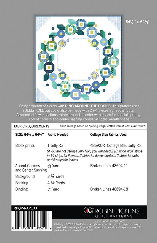 Ring Around the Posies Quilt Pattern by Robin Pickens