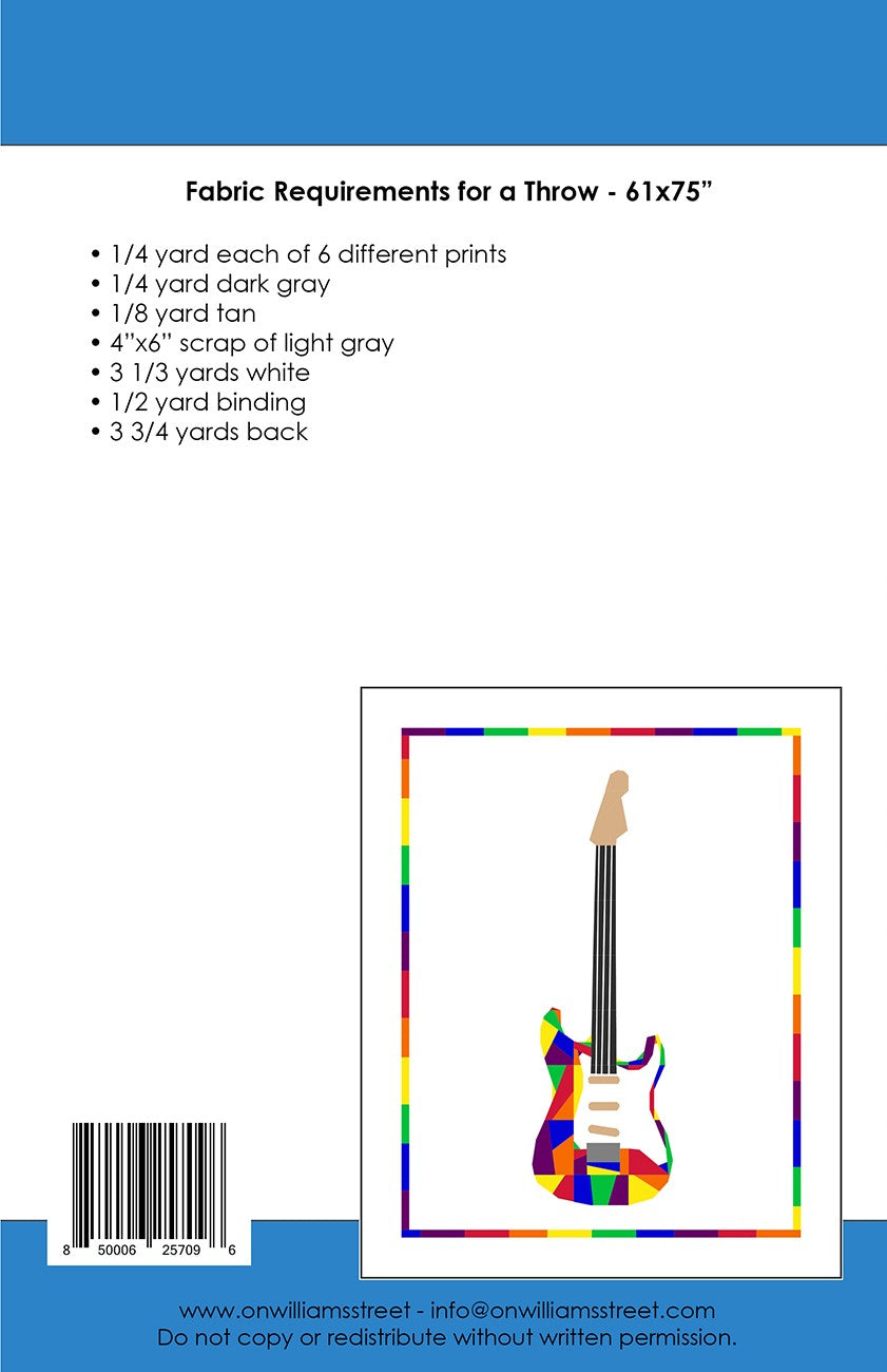 Rock Concert FPP Quilt Pattern by On Williams Street