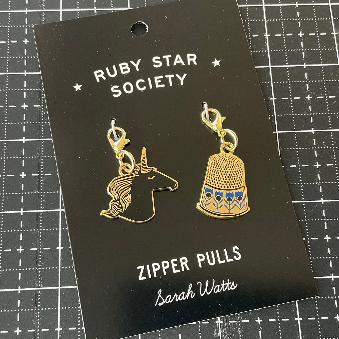 Ruby Star Society Zipper Pulls by Sarah Watts Pulls 2ct RS7040