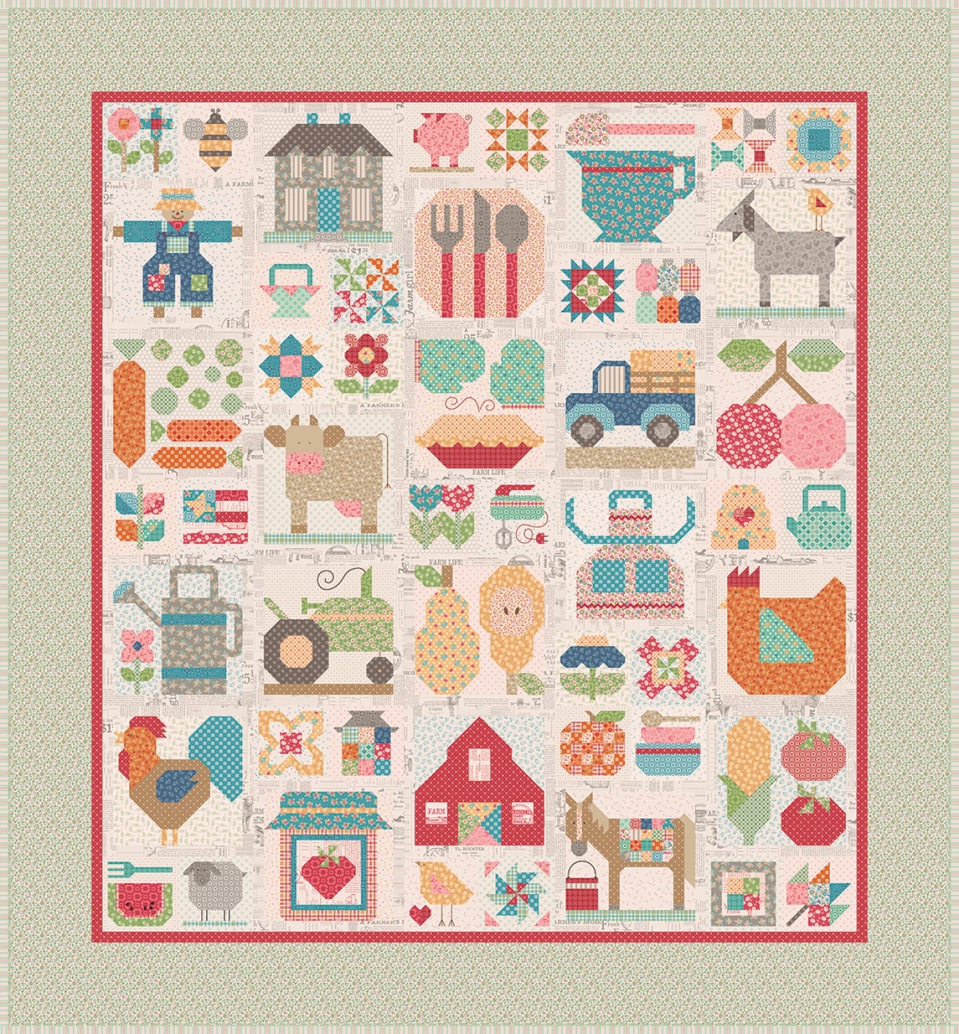Farmer's Daughter by Lori Holt : Farm Fresh Quilt Front
