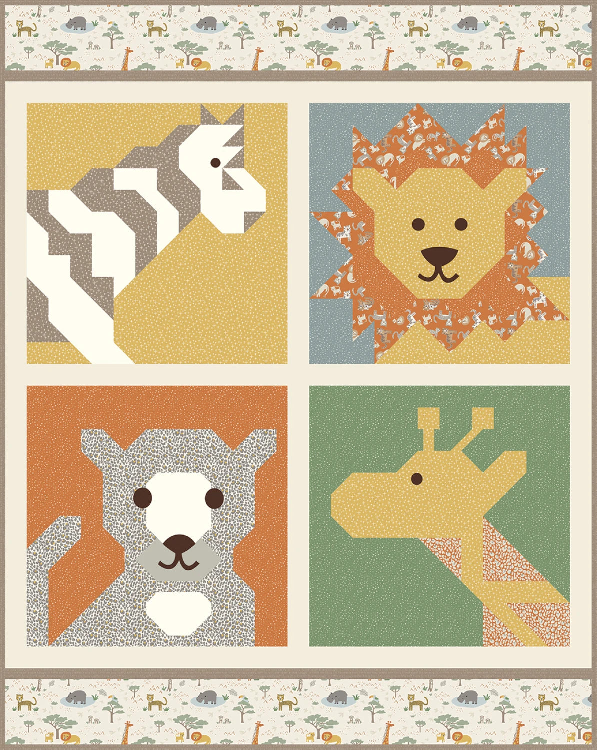 Leo & Savannah by Deena Rutter : Safari on the Savannah Quilt Front Shop Sample