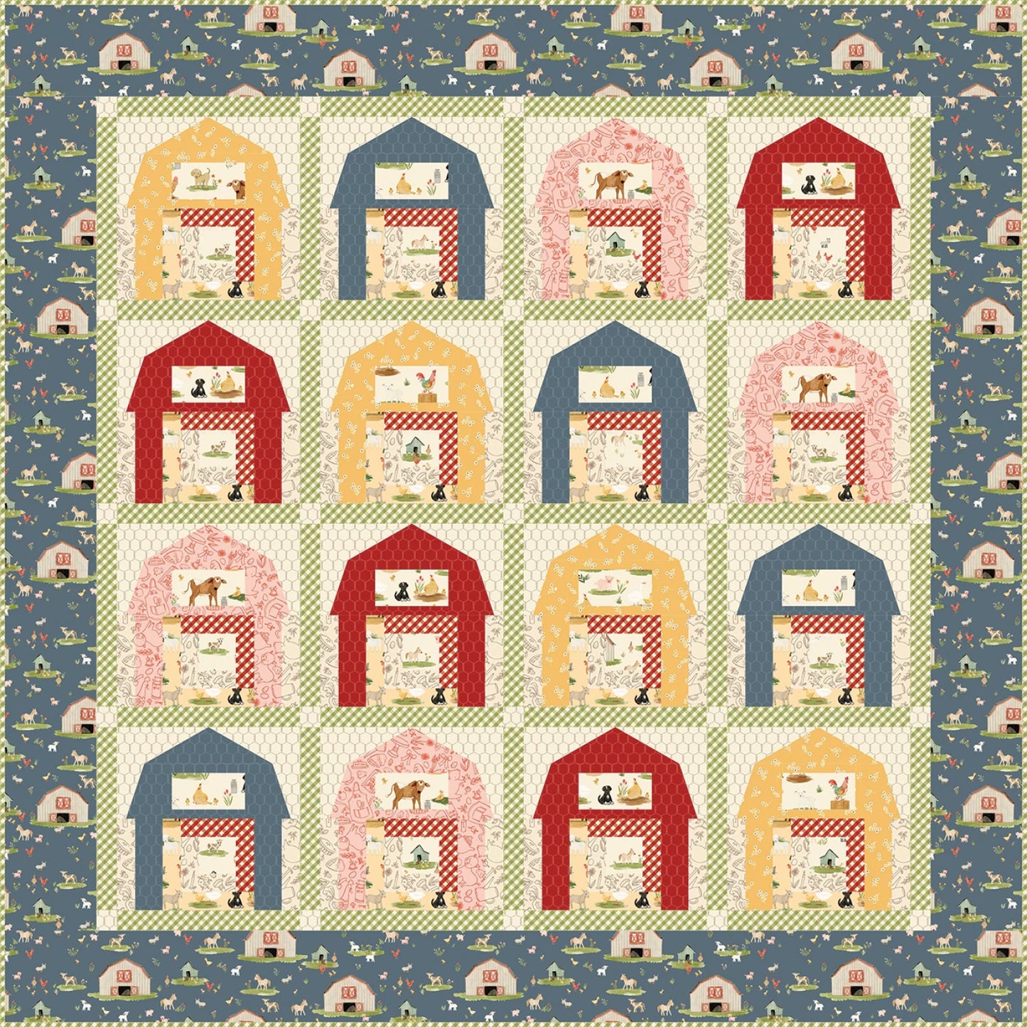 Lil' Farm Friends by Kelsey Carlson : I Spy Quilt Front Shop Sample
