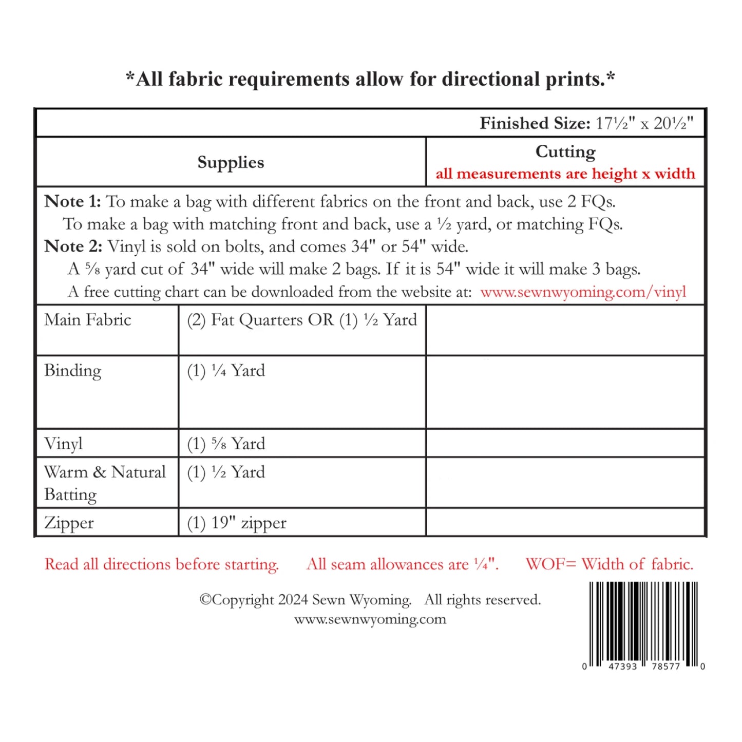 Sac de terrain urbain SIF 197D par Sewn Wyoming