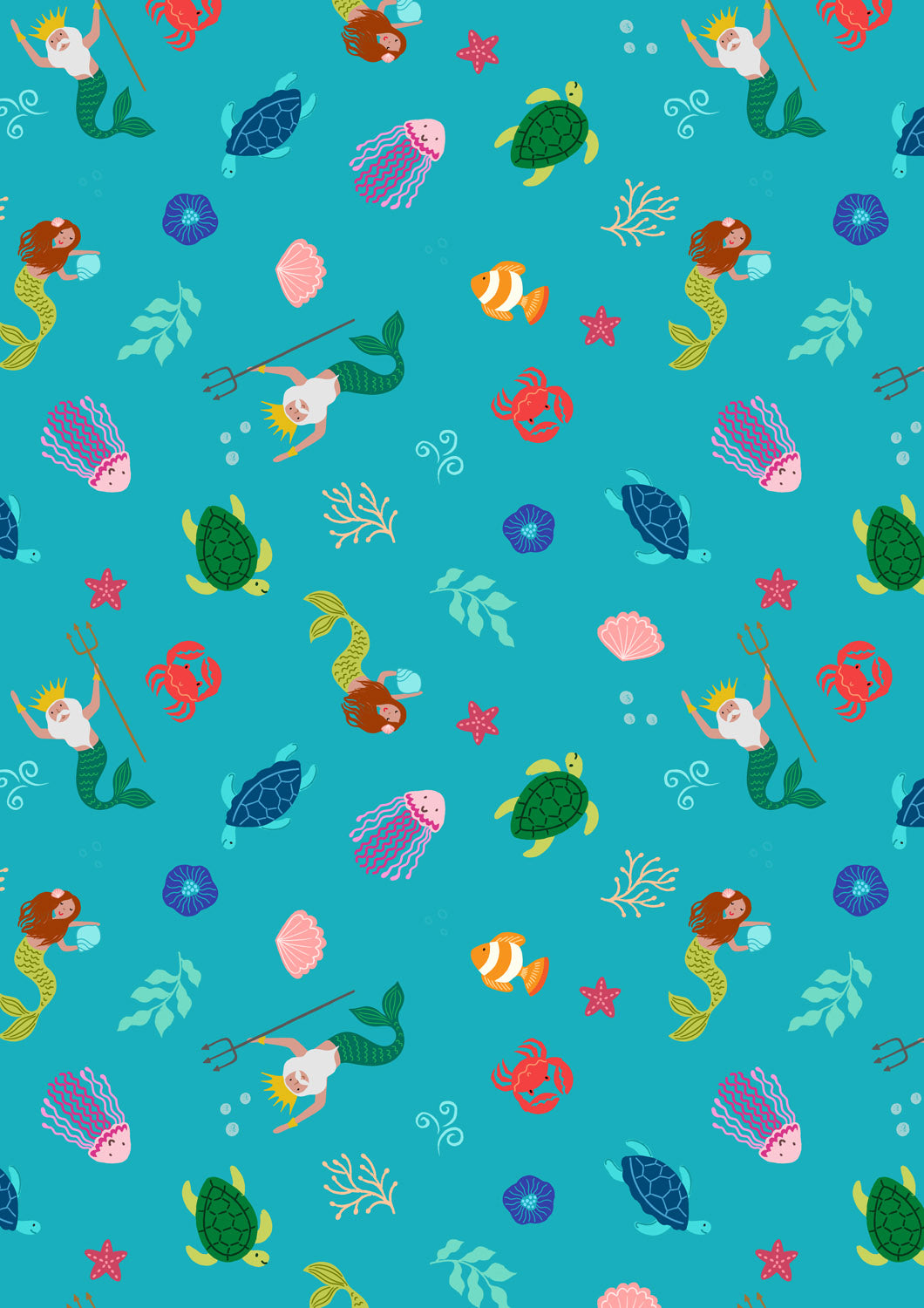 Small Things…Fairytales by Lewis & Irene : Mermaid Turquoise SM116