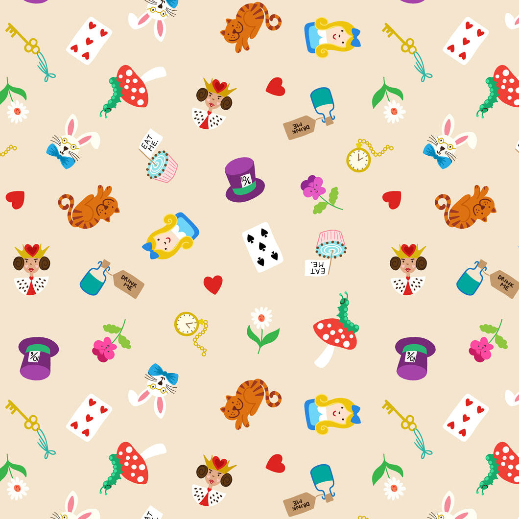 Small Things…Fairytales by Lewis & Irene : Wonderland Dark Cream SM121