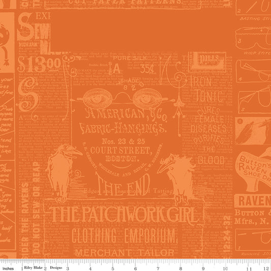 Scary Scraps by J. Wecker-Frisch : Halloween Games Text Orange C17606-ORANGE