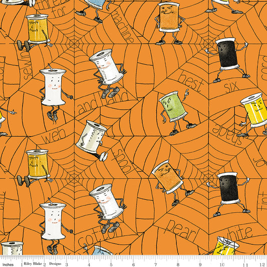 Scary Scraps by J. Wecker-Frisch : Spooky Spools Orange C17607-ORANGE