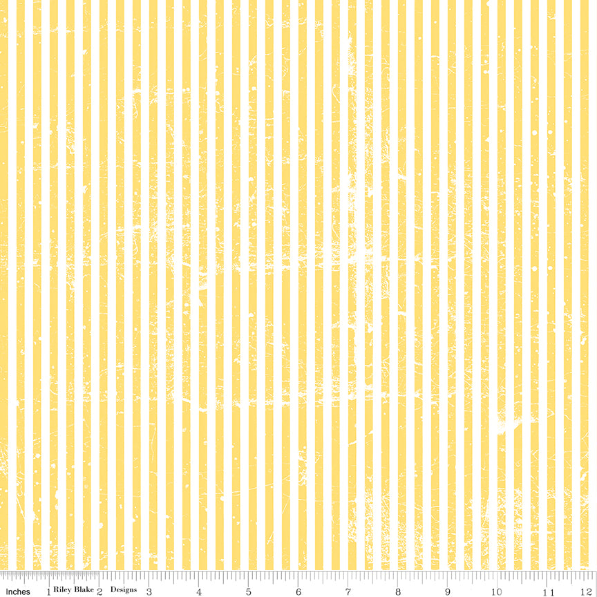 Scary Scraps by J. Wecker-Frisch : Stressed Stripes Yellow C17613-YELLOW