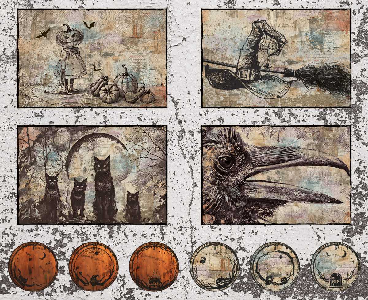 Scary Spice by Funny Girl Design : 8832P-34 Sepia* Panel