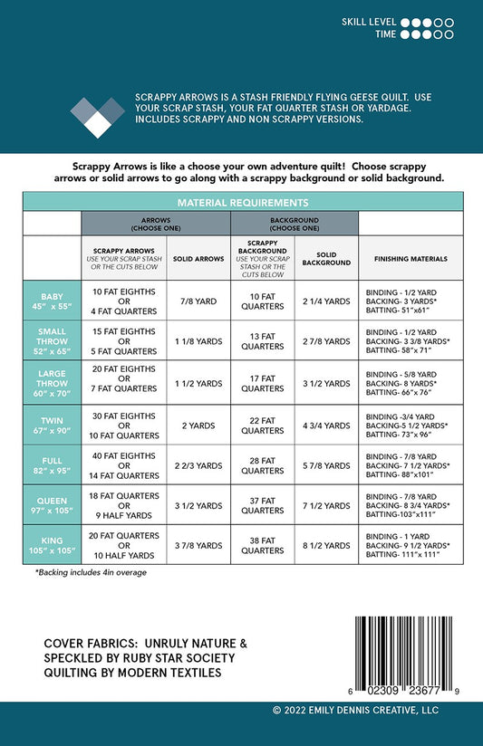 Scrappy Arrows Quilt Pattern by Quilty Love