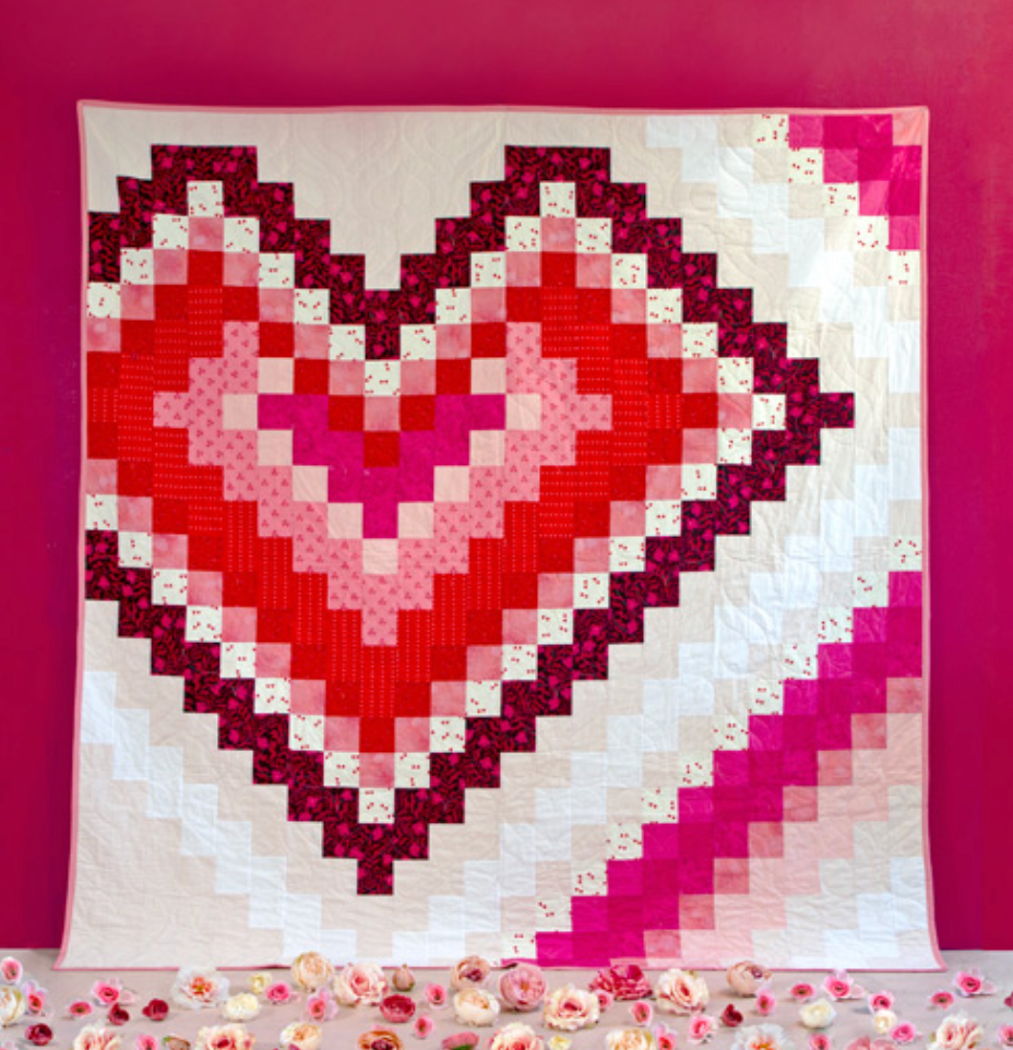 Love Struck by AGF Studio : Beating Hearts Quilt Kit