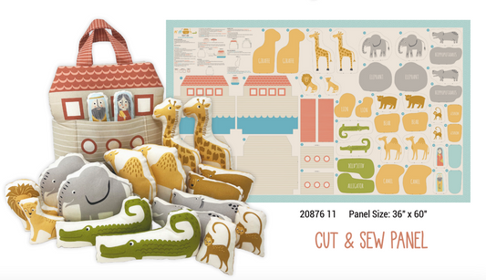 Noah's Ark by Stacy Iest Hsu : Noahs Ark Cut Sew Panel Cloud 20876 11