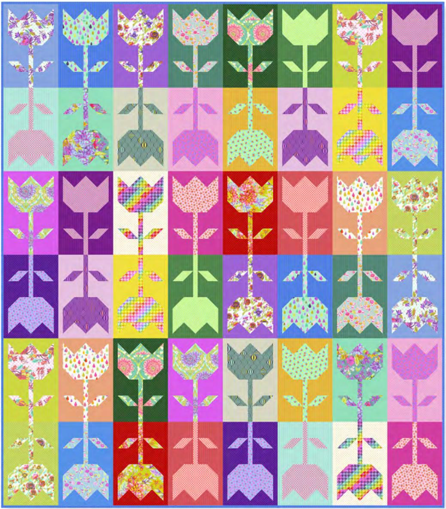 Untamed by Tula Pink: Flower Garden Quilt (Estimated Ship Date Oct. 2024)