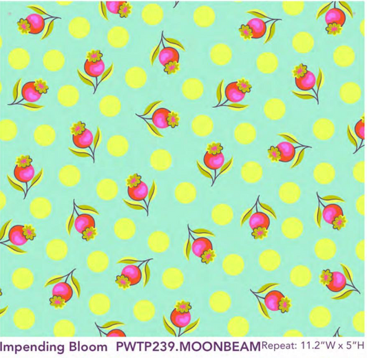 Untamed by Tula Pink: Impending Bloom PWTP239.Moonbeam (Estimated Ship Date Oct. 2024)
