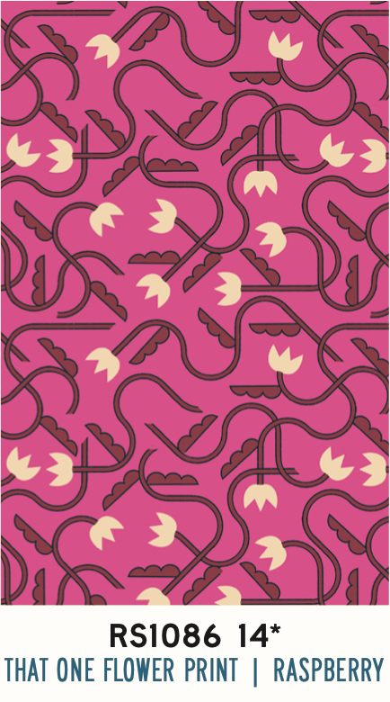 Woodland Park by Rashida Coleman Hale - That One Flower Print Raspberry RS1086 14