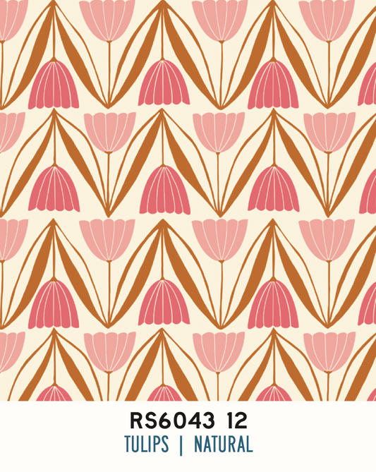 Endpaper by Jen Hewett  - Tulips Natural RS6042 12