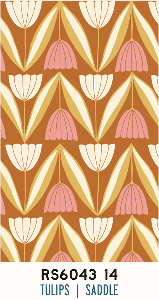 Endpaper by Jen Hewett  -    Tulips Saddle RS6043 14