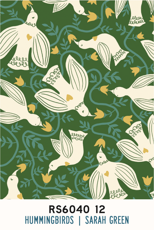 Endpaper by Jen Hewett  -   Hummingbirds Sarah Green  RS6040 12