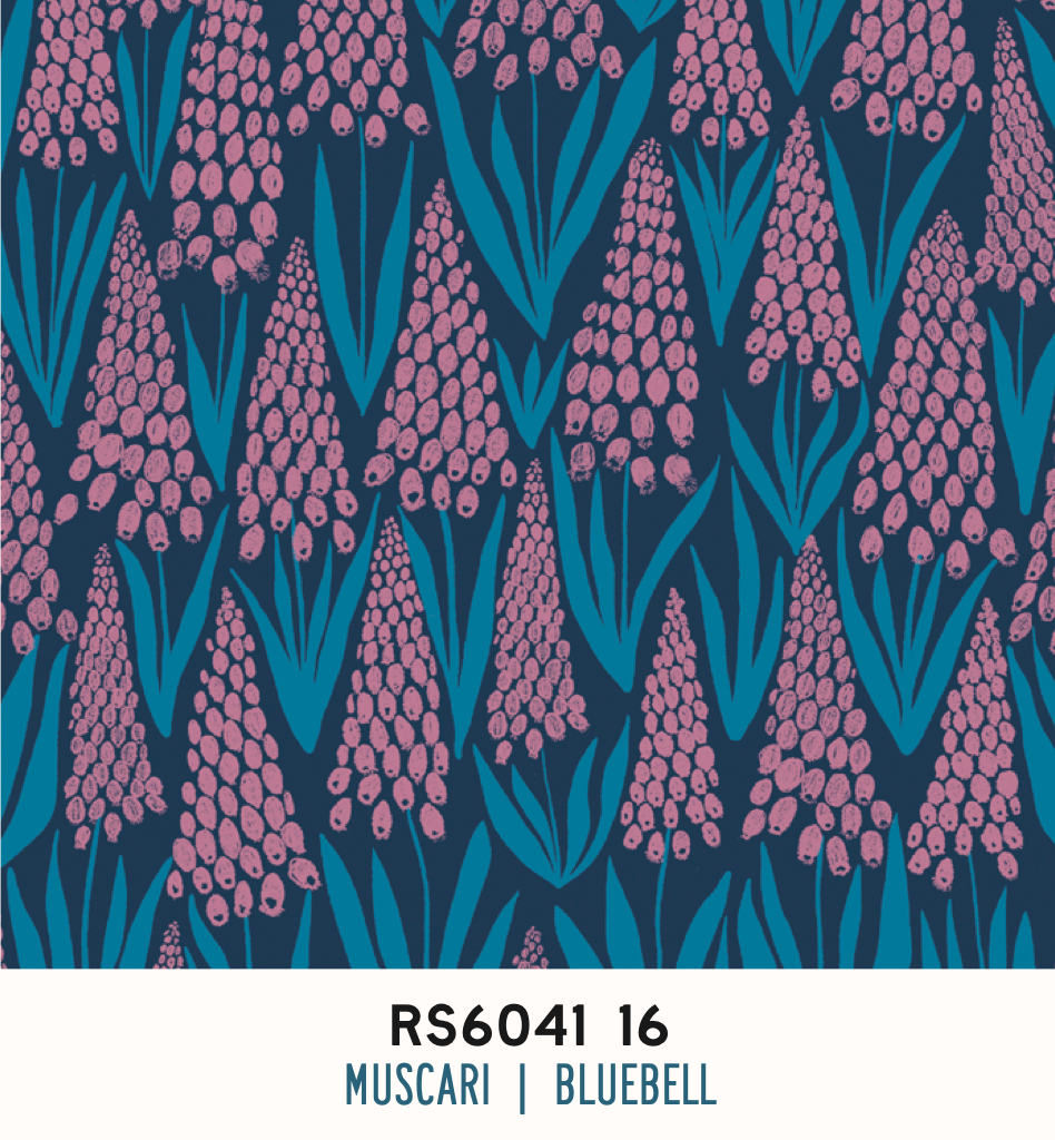 Endpaper by Jen Hewett  -  Muscari Bluebell RS6041 16 (Estimated Ship Date Nov. 2024)