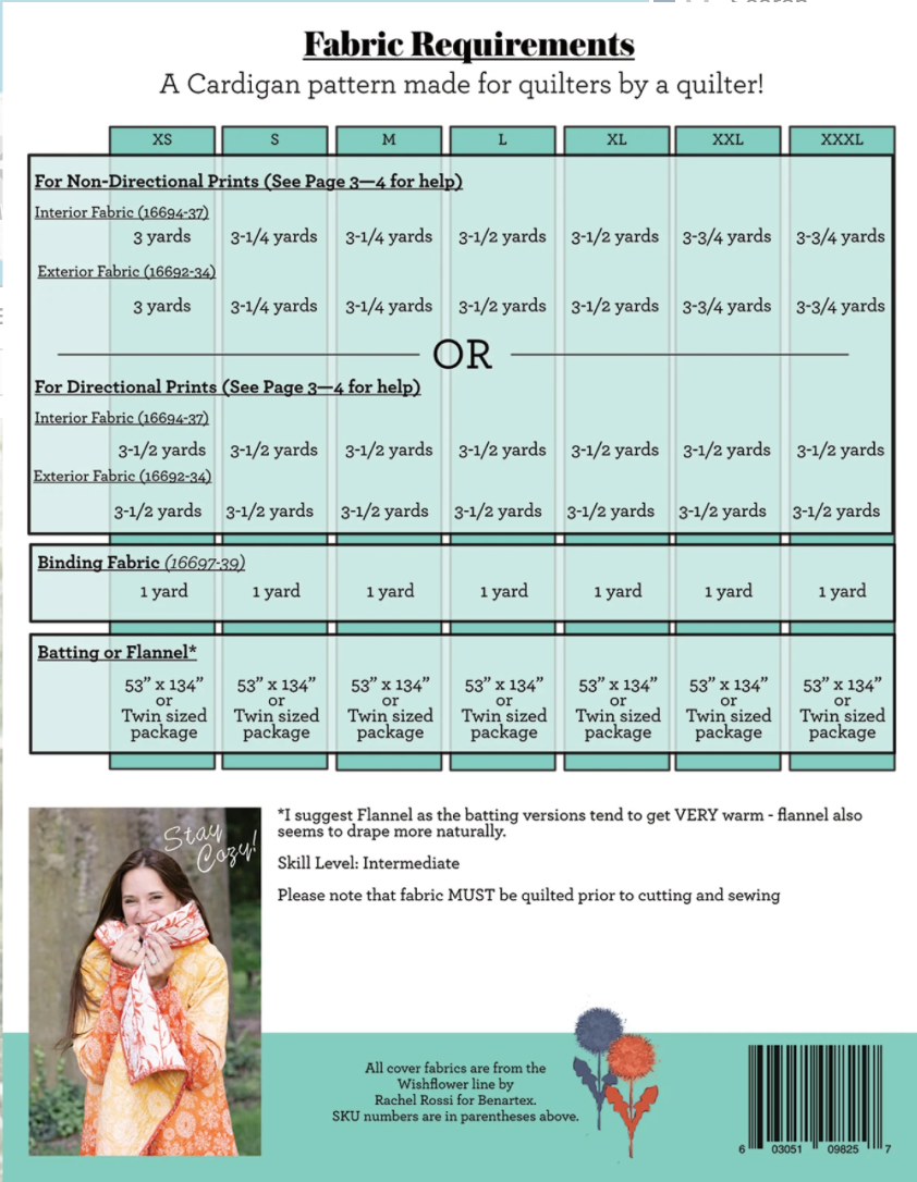 Cozy Cascade - Quilted Oversized Cartigan Pattern by Rachel Rossi Design