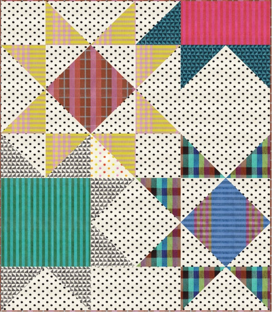 Easy Going Star Quilt by Pattern by Nomadic Quilter