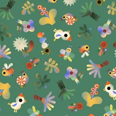 See Ya Later Alligator by Michael Miller Fabrics : Jungle Friends Forest DCX12551-FORE-D