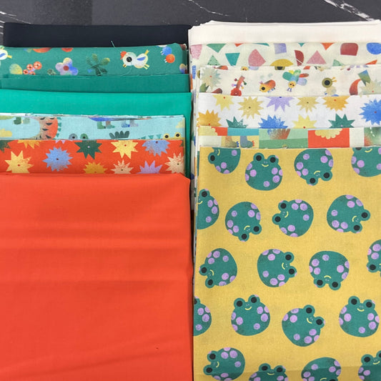 See Ya Later Alligator by Michael Miller Fabrics : Zig Zagging Quilt Kit