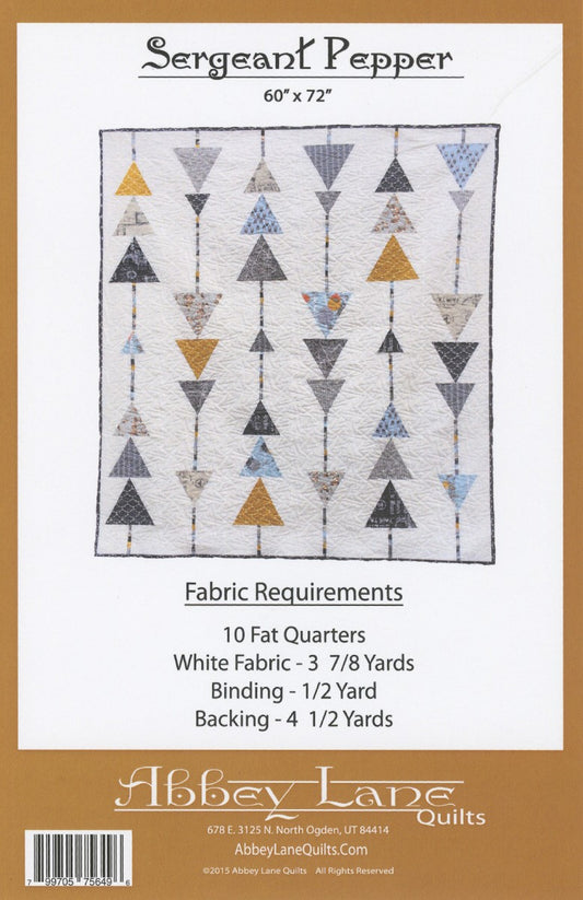 Sergeant Pepper Applique Quilt Pattern by Abbey Lane Quilts