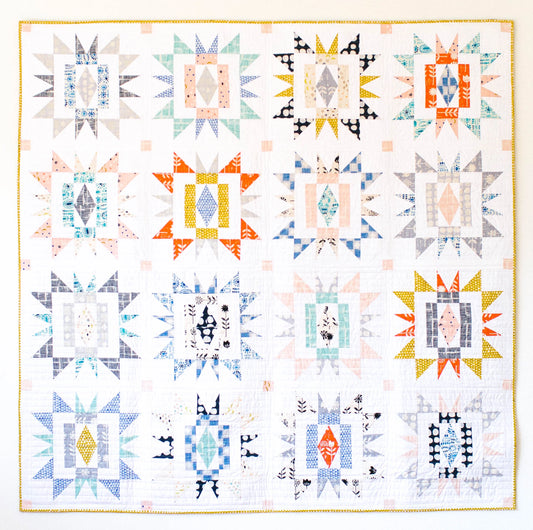 Sienna Burst Quilt Pattern by Then Came June