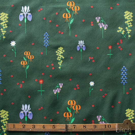 Sierra Range 2026 by Charley Harper : Sierra Bloom Deep Forest CH-162-DEEPFOREST