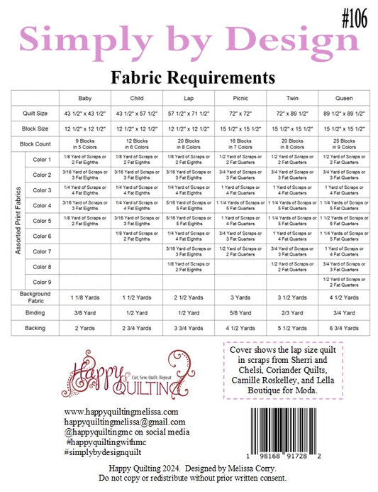 Simply by Design by Melissa Corry # P125-SIMPLYDESIGN - Special Order