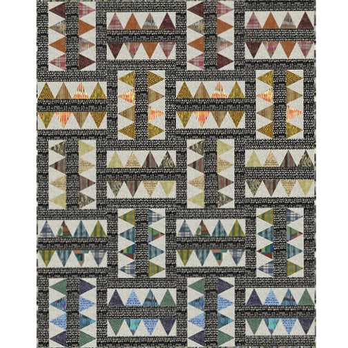 Sketchbook #21 by Marcia Derse - Chaology Quilt Front