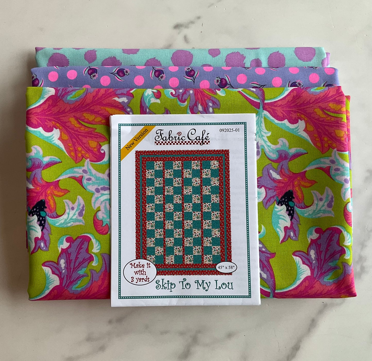 Skip to My Lou Quilt Kit featuring Tabby Road & Untamed by Tula Pink - 3 Yard Quilt Kit