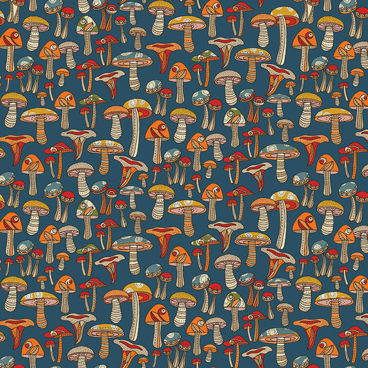 Small Wonders by Valentina Harper : Mini Mushroom Teal 13440-84