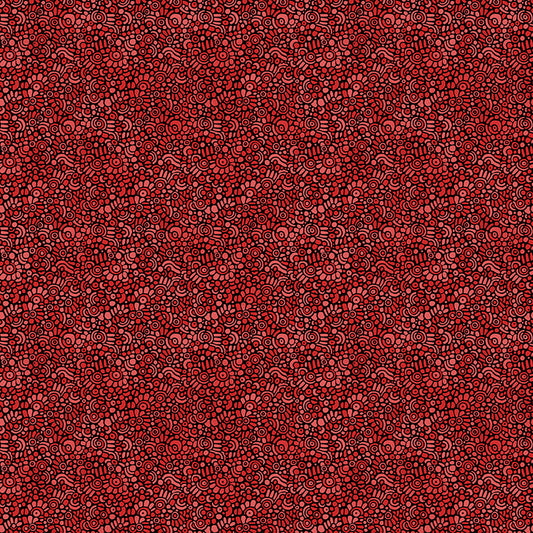 Small Wonders by Valentina Harper : Pebble Mosaic Red 16362-10