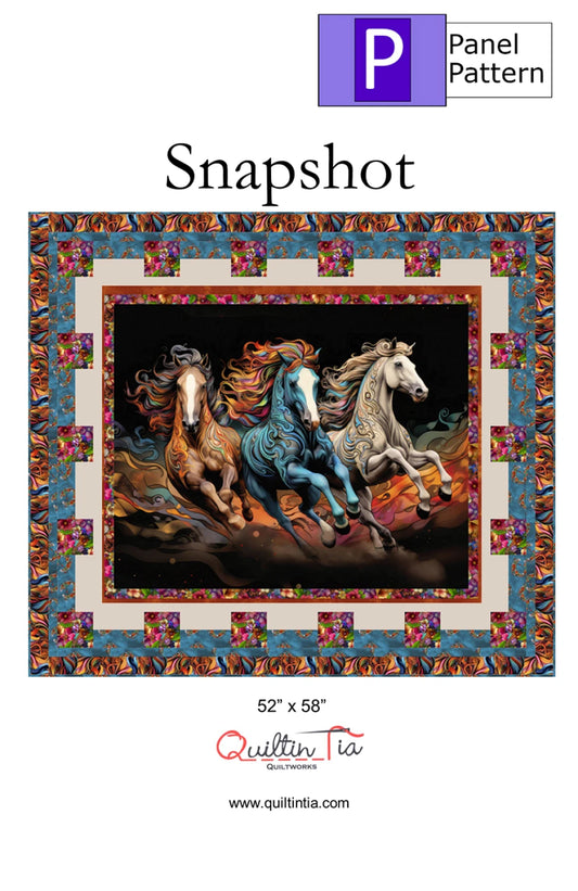 Snapshot Panel Quilt Pattern by Quiltin' Tia