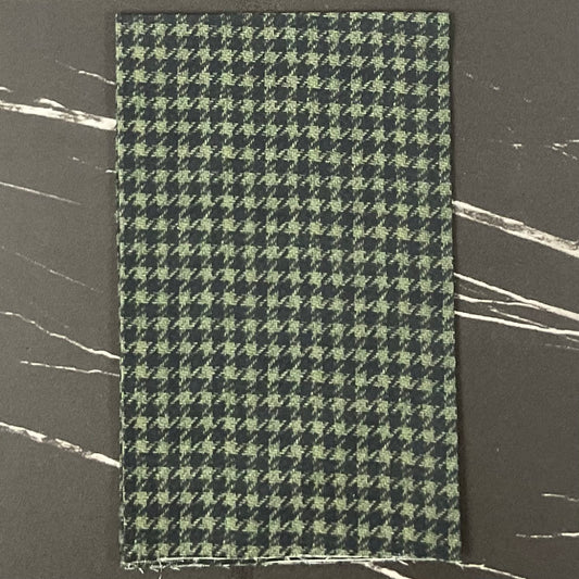 Snowy Days & Frosty Nights by Kathi Campbell : Houndstooth Green/Black 8461-60