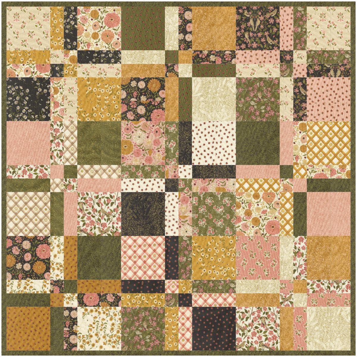 Sojourn Squares Quilt Pattern by Gingiber