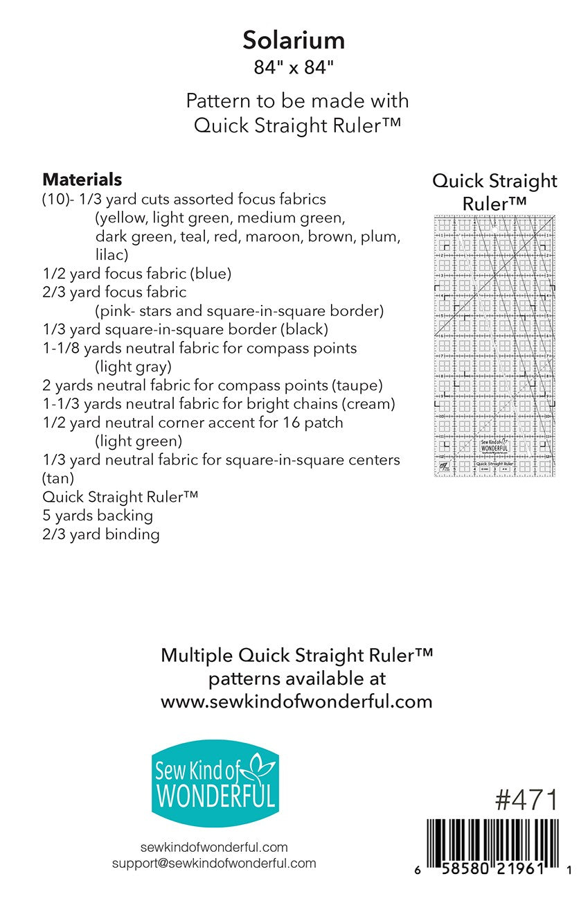 Solarium Quilt Pattern by Sew Kind of Wonderful