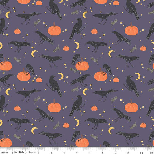 Sophisticated Halloween by My Minds Eye - Vintage Crows Heather