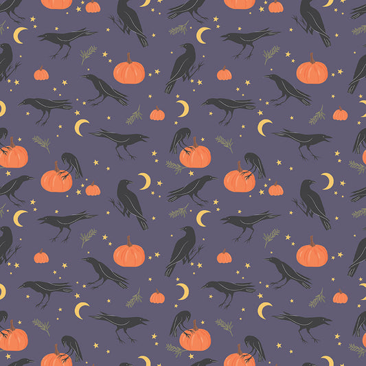 Sophisticated Halloween by My Minds Eye - Vintage Crows Heather