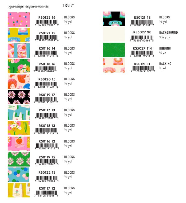 Sparkle Mart by Melody Miller : Beach Waves Quilt Kit