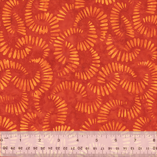 Splendor Quiltessentials 7 Batiks by Anthology Fabrics : Citrus Slices Marmalade 440Q-3
